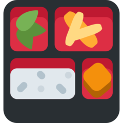 How Bento Box emoji looks on Twitter.