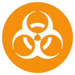 How Biohazard emoji looks on Twitter.