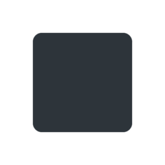 How Black Medium-Small Square emoji looks on Twitter.