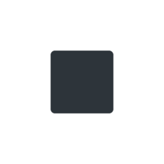 How Black Small Square emoji looks on Twitter.