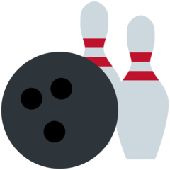 Come Bowling emoji appare su Twitter.