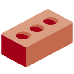 How Brick emoji looks on Twitter.