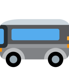 Bagaimana Bus emoji terlihat di Twitter.