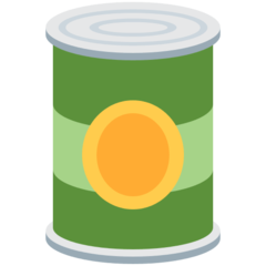 How Canned Food emoji looks on Twitter.