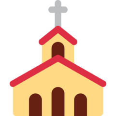 Come Chiesa emoji appare su Twitter.