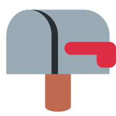 How Closed Mailbox with Lowered Flag emoji looks on Twitter.