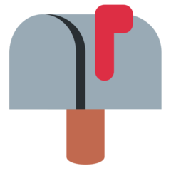 How Closed Mailbox with Raised Flag emoji looks on Twitter.