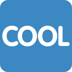 Biểu tượng cảm xúc Nút COOL trông như thế nào trên Twitter.