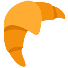 Como o emoji do Croissant é exibido no Twitter.