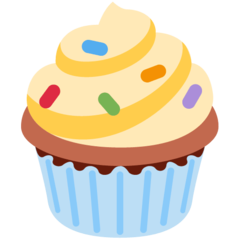 Cupcake emojisi Twitter üzerinde nasıl görünüyor.