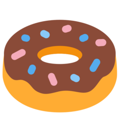 How Doughnut emoji looks on Twitter.