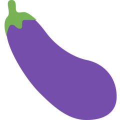 How Eggplant emoji looks on Twitter.