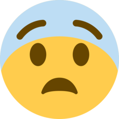 Hvordan Redd emoji ser ut på Twitter.