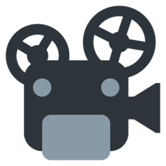 Como o emoji do Projetor de filmes é exibido no Twitter.