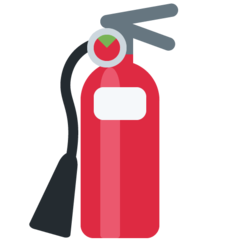 How Fire Extinguisher emoji looks on Twitter.