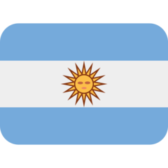 Como o emoji do Bandeira: Argentina é exibido no Twitter.