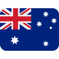 Como o emoji do Bandeira: Austrália é exibido no Twitter.