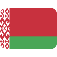 Hvordan Flagg: Belarus emoji ser ut på Twitter.