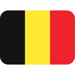 Como o emoji do Bandeira: Bélgica é exibido no Twitter.