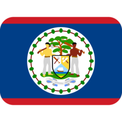 How Flag: Belize emoji looks on Twitter.