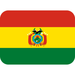 Hoe Vlag: Bolivia emoji eruit ziet op Twitter.