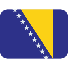 How Flag: Bosnia & Herzegovina emoji looks on Twitter.