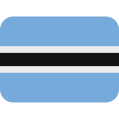 Hoe Vlag: Botswana emoji eruit ziet op Twitter.