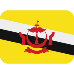 Como o emoji do Bandeira: Brunei é exibido no Twitter.