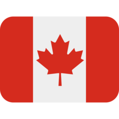 Como o emoji do Bandeira: Canadá é exibido no Twitter.