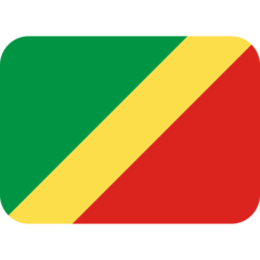 How Flag: Congo - Brazzaville emoji looks on Twitter.