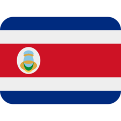 Como o emoji do Bandeira: Costa Rica é exibido no Twitter.