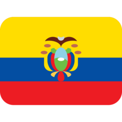 Como o emoji do Bandeira: Equador é exibido no Twitter.