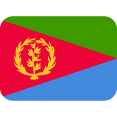 Hvordan Flagg: Eritrea emoji ser ut på Twitter.