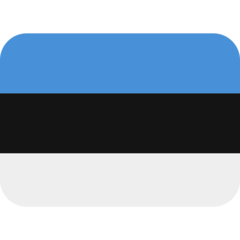 How Flag: Estonia emoji looks on Twitter.