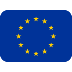 How Flag: European Union emoji looks on Twitter.