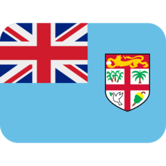 How Flag: Fiji emoji looks on Twitter.