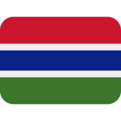 How Flag: Gambia emoji looks on Twitter.