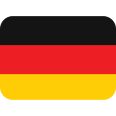 Como o emoji do Bandeira: Alemanha é exibido no Twitter.