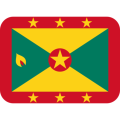 Bagaimana emoji Bendera: Grenada kelihatan di Twitter.