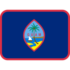 How Flag: Guam emoji looks on Twitter.