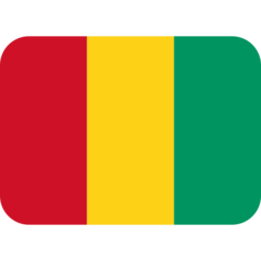 Hur Flagga: Guinea emoji ser ut på Twitter.