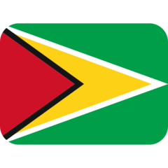 How Flag: Guyana emoji looks on Twitter.