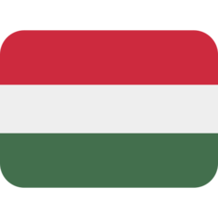 How Flag: Hungary emoji looks on Twitter.