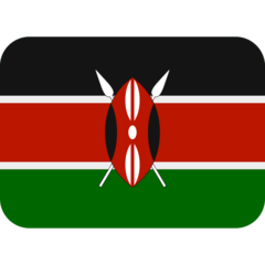 How Flag: Kenya emoji looks on Twitter.