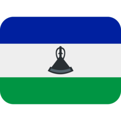 Hvordan Flagg: Lesotho emoji ser ut på Twitter.