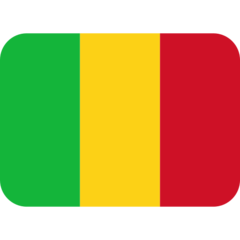 How Flag: Mali emoji looks on Twitter.