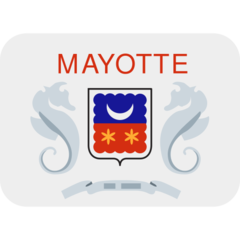 Bagaimana emoji Bendera: Mayotte kelihatan di Twitter.