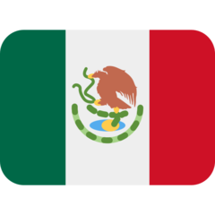 Como o emoji do Bandeira: México é exibido no Twitter.