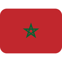 Como o emoji do Bandeira: Marrocos é exibido no Twitter.