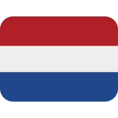 Como o emoji do Bandeira: Países Baixos é exibido no Twitter.